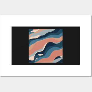 Abstract Waves Pattern Posters and Art